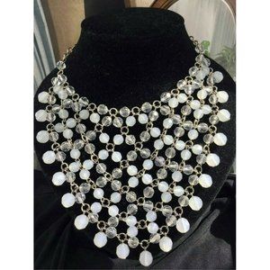 VTG GRAZIANO bib PENDANT Crystal necklace